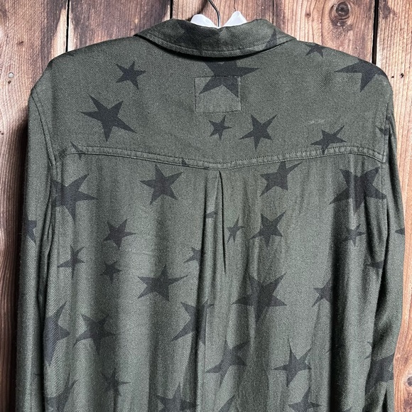 Rails Hunter Green Kathryn Star Flannel Whimsigoth Grunge Brat Sz Small - AS IS - Picture 11 of 14